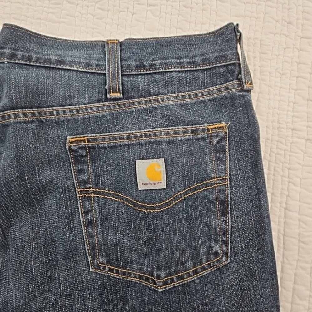 Carhartt Holter Jeans Men's 42x32 Relaxed Straight Leg Blue Stretch NWT BD1483-M - Picture 15 of 16